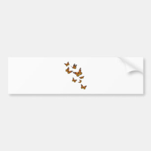 Flying Butterflies - Butterfly Lover Gardener Ento Bumper Sticker