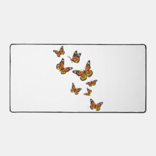 Flying Butterflies - Butterfly Lover Gardener Ento Desk Mat