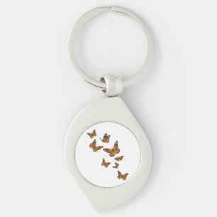 Flying Butterflies - Butterfly Lover Gardener Ento Key Ring