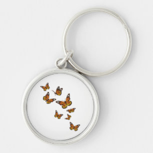 Flying Butterflies - Butterfly Lover Gardener Ento Key Ring