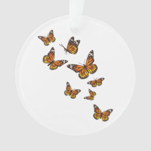 Flying Butterflies - Butterfly Lover Gardener Ento Ornament