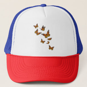 Flying Butterflies - Butterfly Lover Gardener Ento Trucker Hat