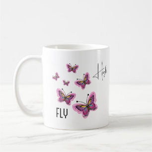 Flying butterflies  coffee mug