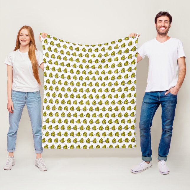 Flying Butterflies Fleece Blanket (In Situ)