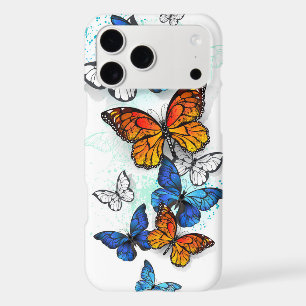 Flying Butterflies Morpho and Monarch