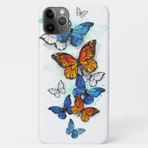 Flying Butterflies Morpho and Monarch iPhone 11 Pro Max Case