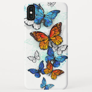 Flying Butterflies Morpho and Monarch iPhone XS Max Case