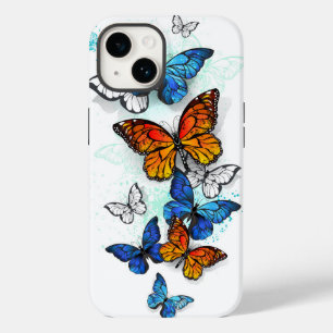 Flying Butterflies Morpho and Monarch Case-Mate iPhone 14 Case