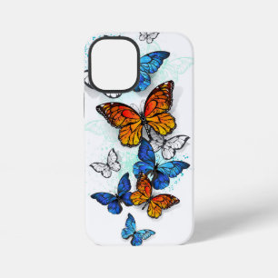 Flying Butterflies Morpho and Monarch iPhone 12 Mini Case