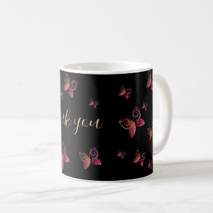 flying butterflies nature coffee mug