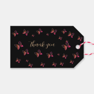 flying butterflies nature  gift tags