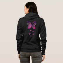 flying butterflies nature hoodie