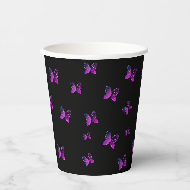 flying butterflies nature paper cups (Front)