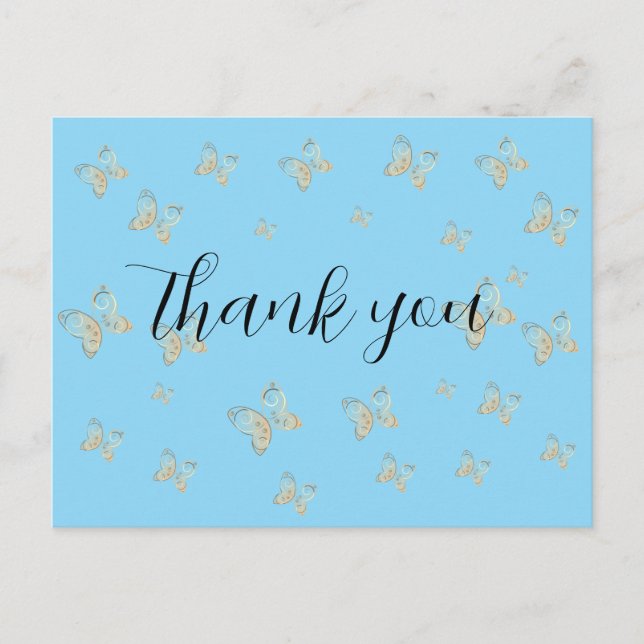 flying butterflies nature postcard (Front)