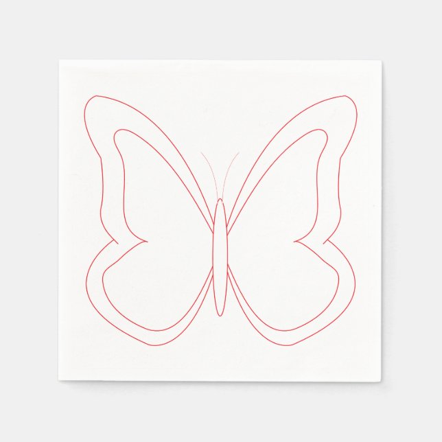 Flying Butterfly Napkins (Front)