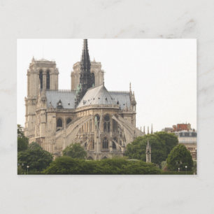 Flying Buttress Spires Towers Notre Dame De Paris Postcard