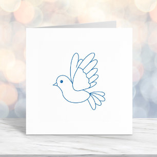 Flying Cartoon Dove Pigeon Bird Self-inking Stamp
