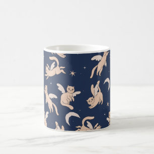 Flying Cat Galaxy Coffee Mug