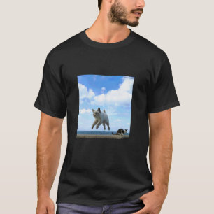 Flying Cat Siamese Mix Cat Yurara _001 T-Shirt
