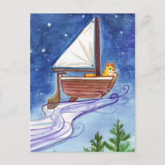 Flying Catboat #1 Postcard