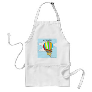 Flying Cats Funny Cartoon Standard Apron