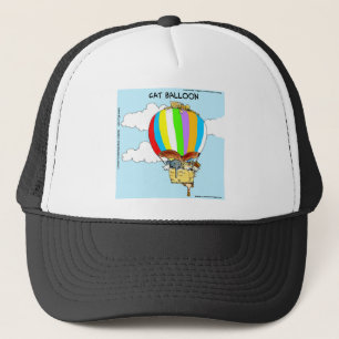 Flying Cats Funny Cartoon Trucker Hat