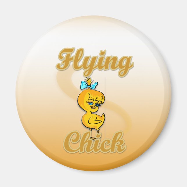 Flying Chick Magnet (Front)
