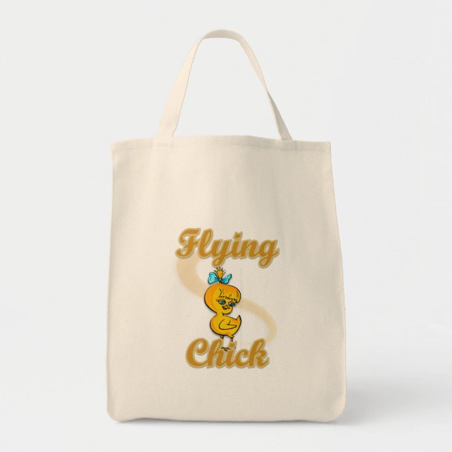 Flying Chick Tote Bag (Front)
