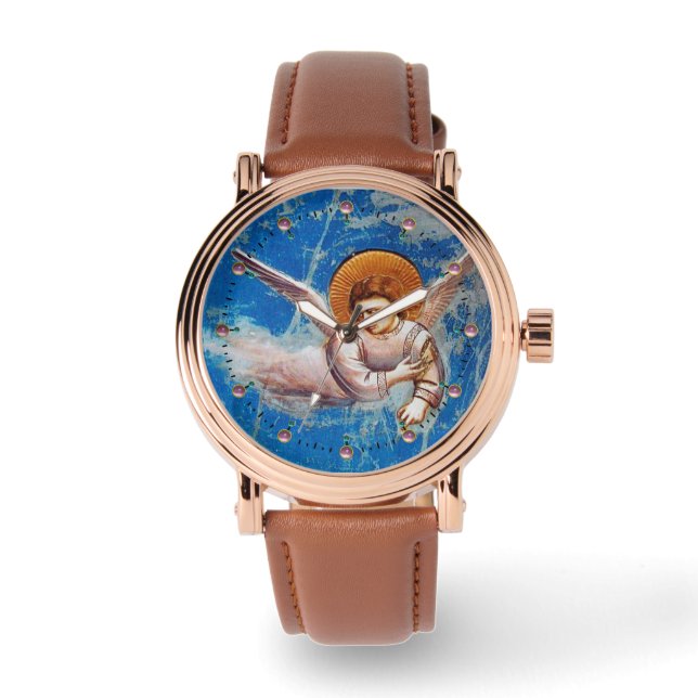 FLYING CHRISTMAS ANGEL IN BLUE SKY WATCH (Front)