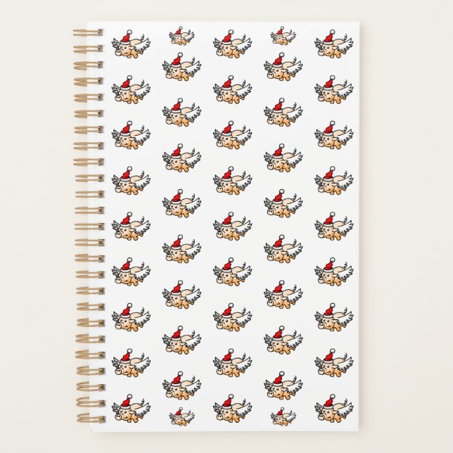 Flying Christmas Pig  Planner (Front)