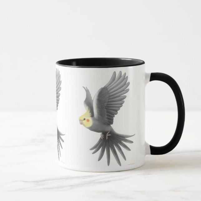 Flying Cockatiel Mug (Right)