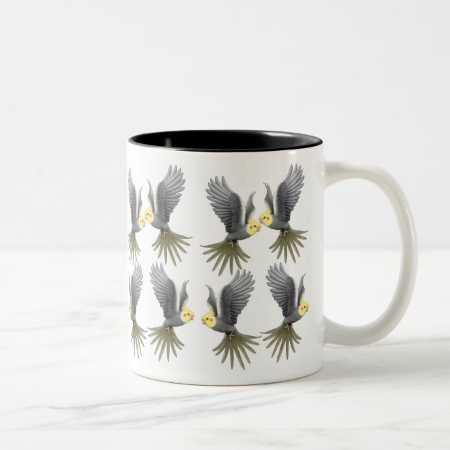 Flying Cockatiels Mug (Right)