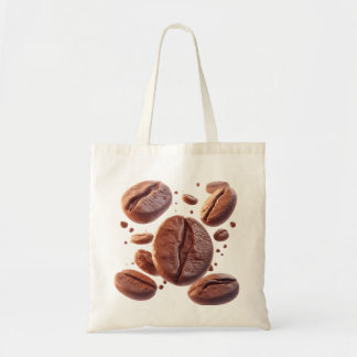 Flying Coffee Beans Tote Bag