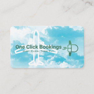 Flying Computer Mouse   Travel Agency   Sky Business Card