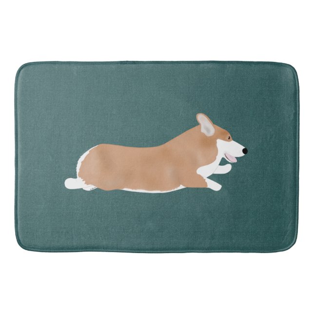 Flying Corgi Bathmat (Front)