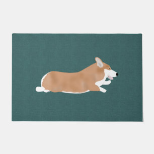 Flying Corgi Doormat