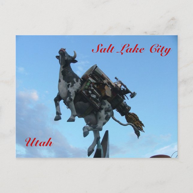 Flying cow postcard (Front)