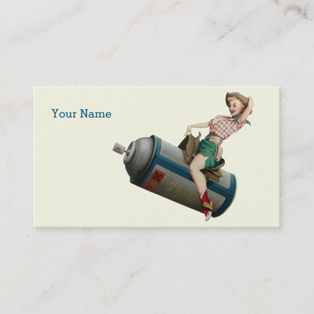 Flying Cowgirl V2 Business Card (Front)