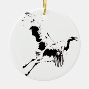 Flying Crane Ornament
