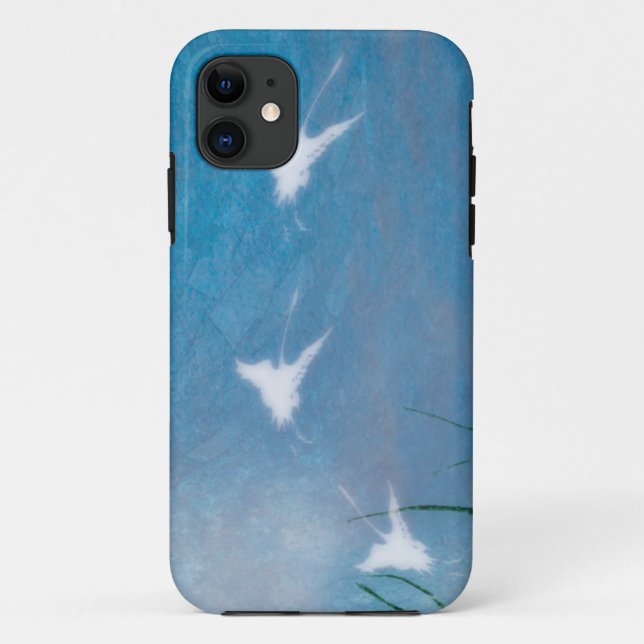 flying cranes iphone case (Back)