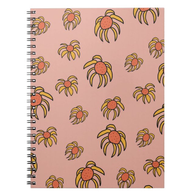 Flying Daisies Spring and Summer design Notebook (Front)