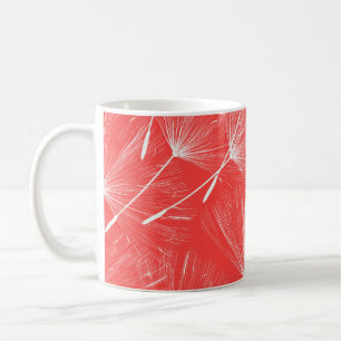 Flying Dandelion Seeds Vintage Background. Coffee Mug