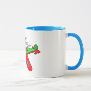 "Flying dog" ,aeroplane Mug