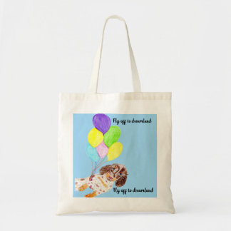 Flying dog off to dreamland tote bag
