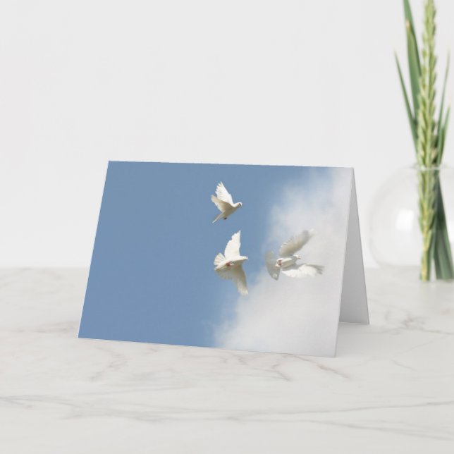 Flying doves card (Front)