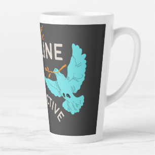 Flying Doves on Tree Branch Art Latte Mug