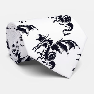 Flying Dragon Design Tie