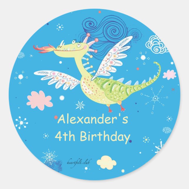 Flying Dragon Sticker (Front)