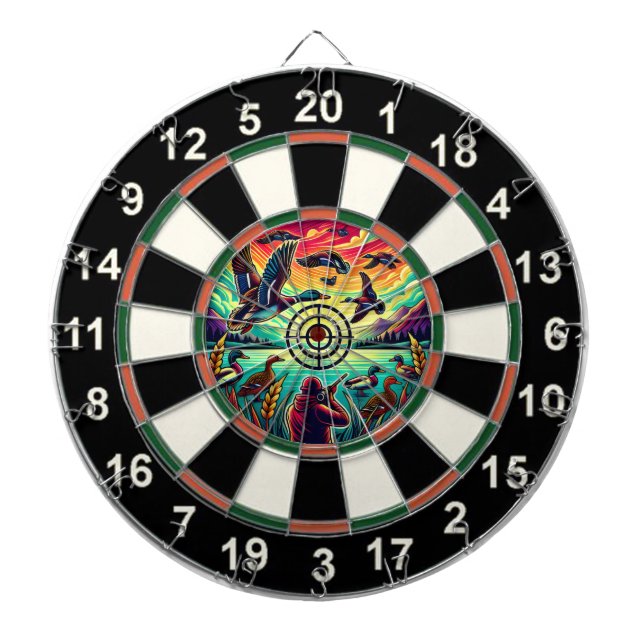 Flying Ducks Target Wall Decor Dartboard (Front)