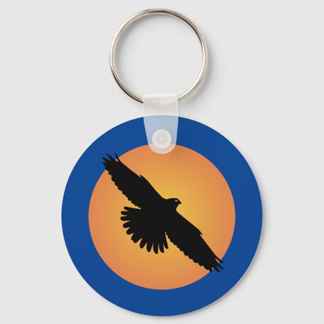 Flying eagle at front of the sun key ring (Front)